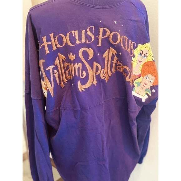 DISNEY Halloween Party Hocus Pocus Villain Spelltacular Spirit Jersey Sz L RARE - Picture 8 of 12